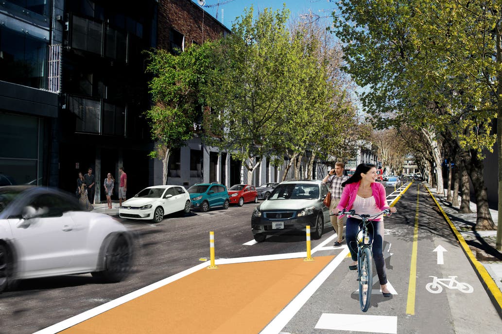 Habilitarán espacios al lado de las ciclovías para estacionar en la ciudad
