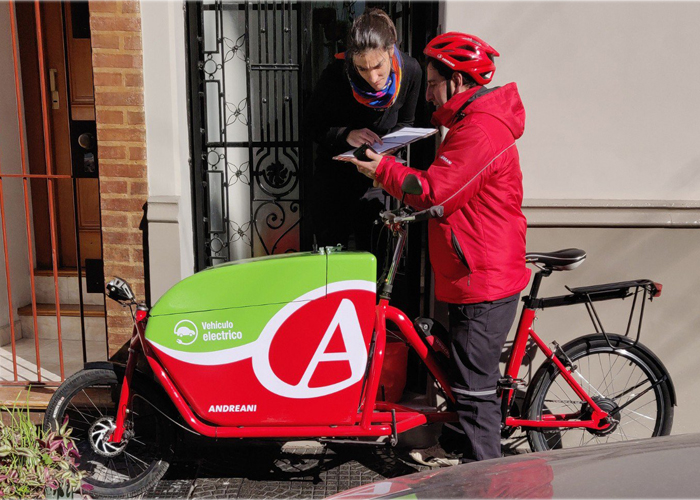 Bicicletas para la última milla en la propuesta sustentable de Andreani