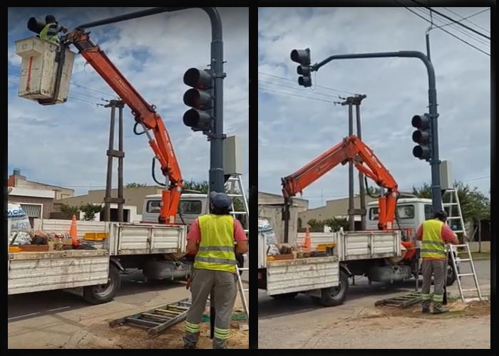 San Antonio de Areco instala nuevos semáforos