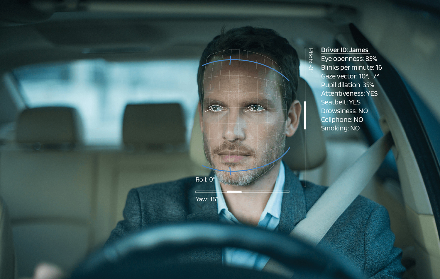 Desarrollan un reconocimiento facial en el auto para detectar la fatiga del conductor