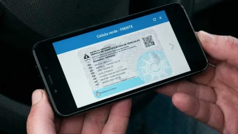 La documentación del auto está disponible de manera digital en una app