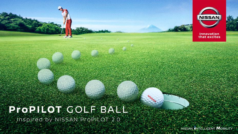 Nissan diseña una pelota de golf tramposa para mostrar un sistema de conducción autónomo