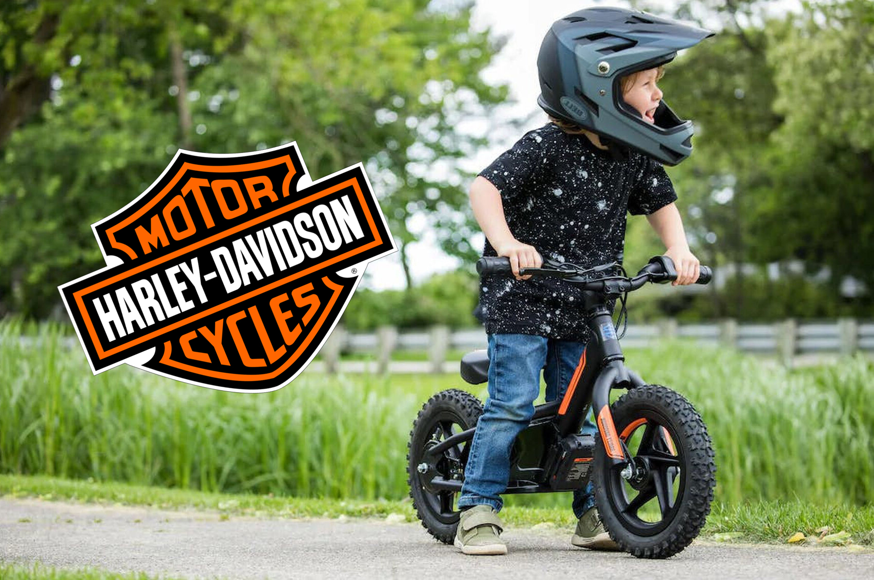 Seguridad Vial - Bicicleta eléctrica de Harley-Davidson para niños