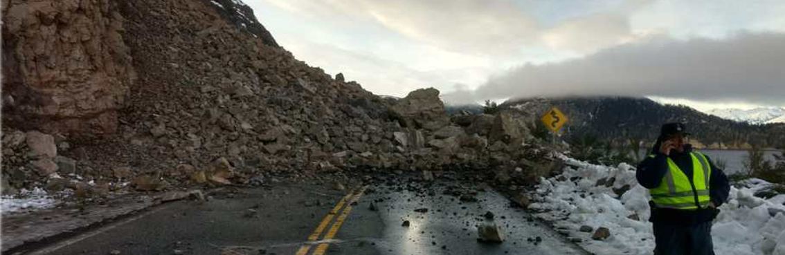 Derrumbe en Ruta 40: esta semana empieza la remoción del material caído