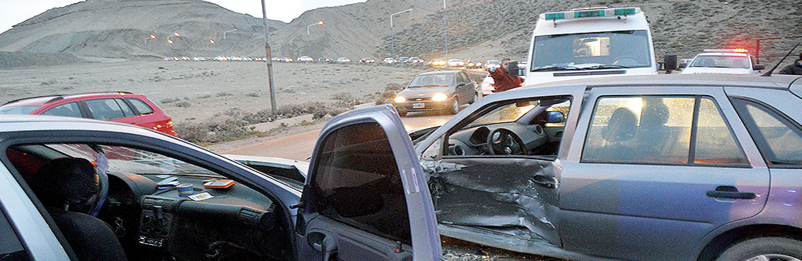 Comodoro es la segunda ciudad con más accidentes de tránsito en Chubut